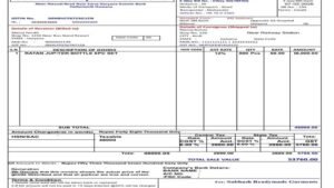 Bill to Ship to – GST Bill Format Design (With E-Way Bill Details)